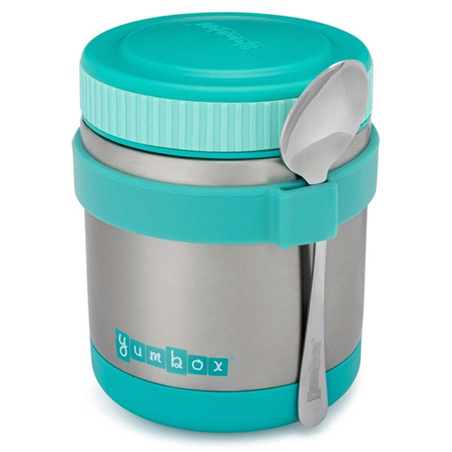 Yumbox Thermal Food Jar For Hot Lunch Zuppa Aqua W/ Spoon