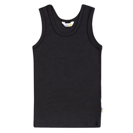 Joha Uld/Silke Sort Undertrøje m. Blondekant