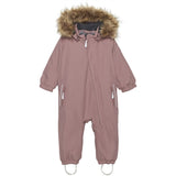 Color Kids Flyverdragt m. Faux Fur Burlwood