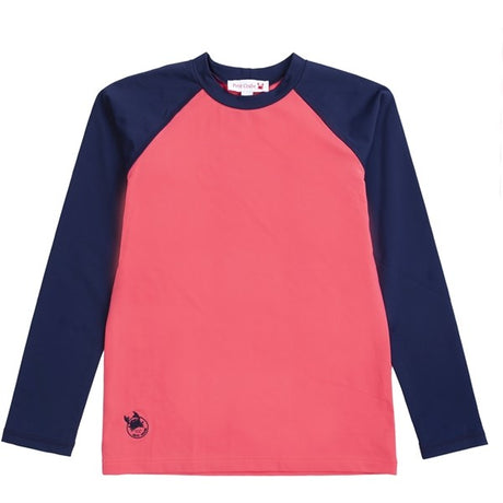 Petit Crabe Nectarine/Blue Raglan UV Badebluse