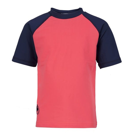 Petit Crabe Nectarine/Blue Raglan UV Badebluse