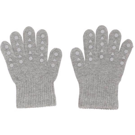 GObabyGO Grip Gloves Grey Melange