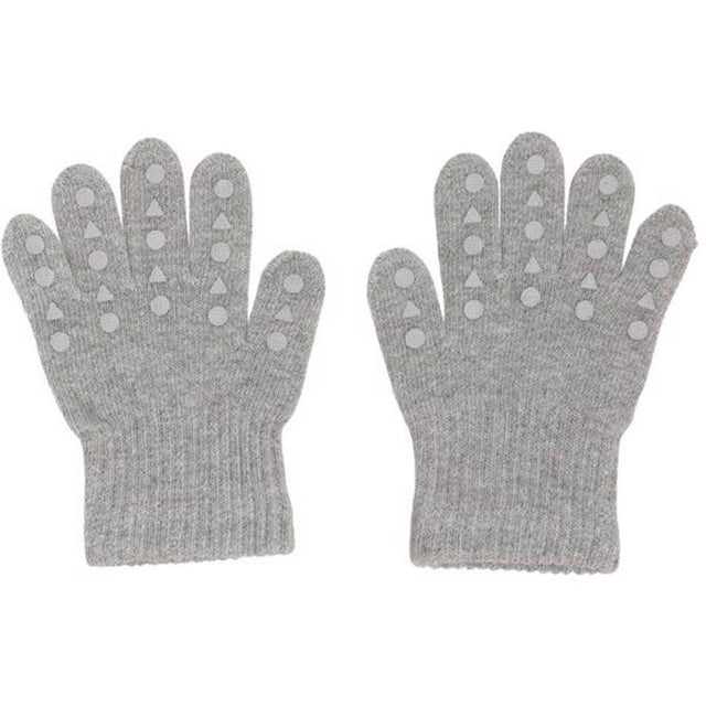 GObabyGO Grip Gloves Grey Melange