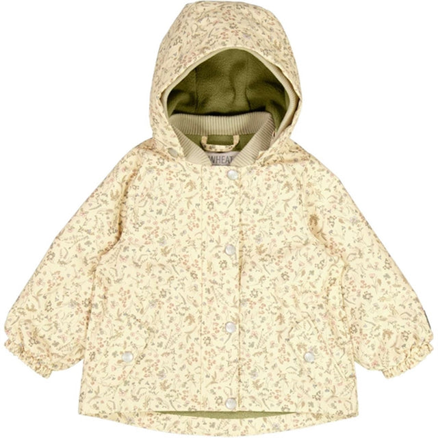 Wheat Jakke m. Fleece Gry Tech Wild Flowers