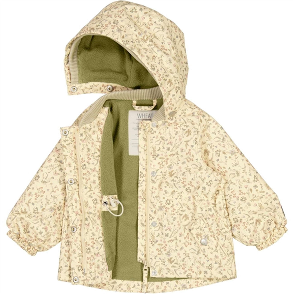 Wheat Jakke m. Fleece Gry Tech Wild Flowers 3