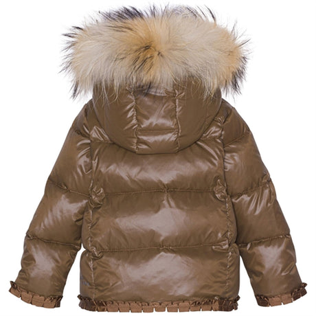 Ver de Terre Featherlight Baby Girls Dunjakke m. Pels Kangaroo