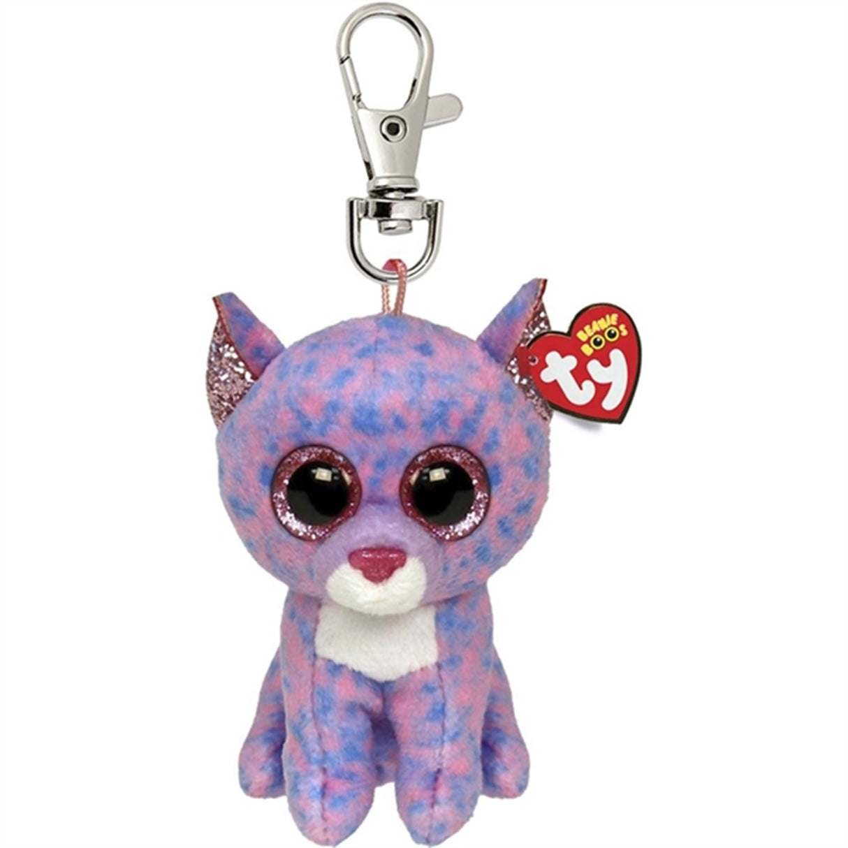 TY Beanie Boos Cassidy - Lavender Kat Nøglering