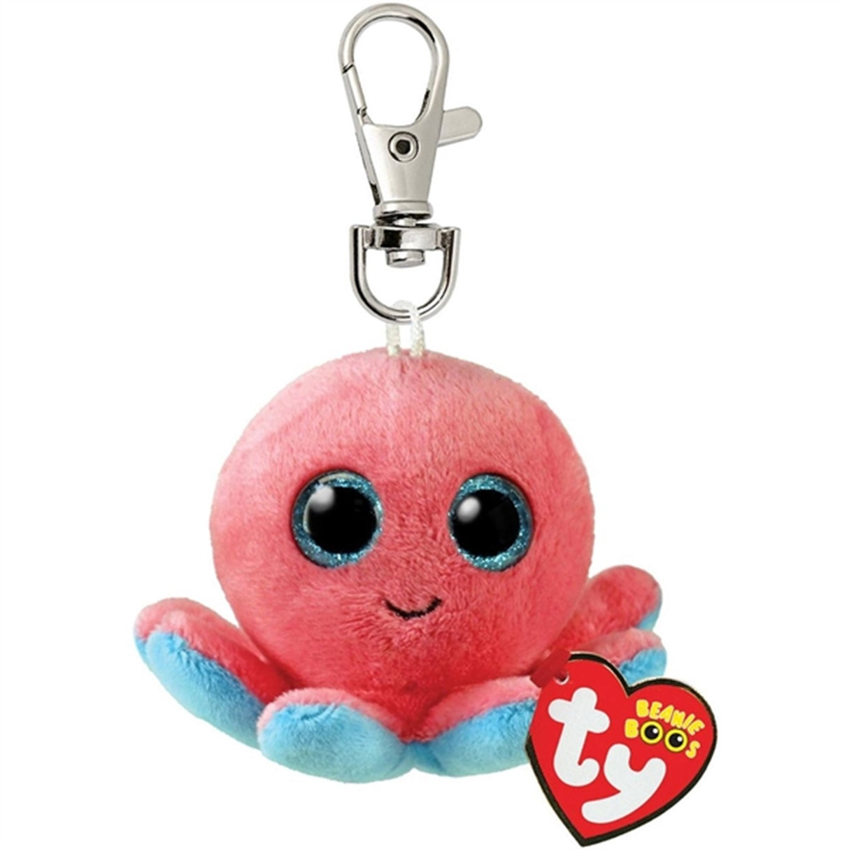 TY Beanie Boos Sheldon - Coral Blæksprutte Nøglering