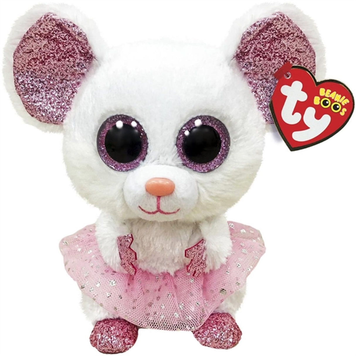 TY Beanie Boos Nina - White Ballerina Mus Reg