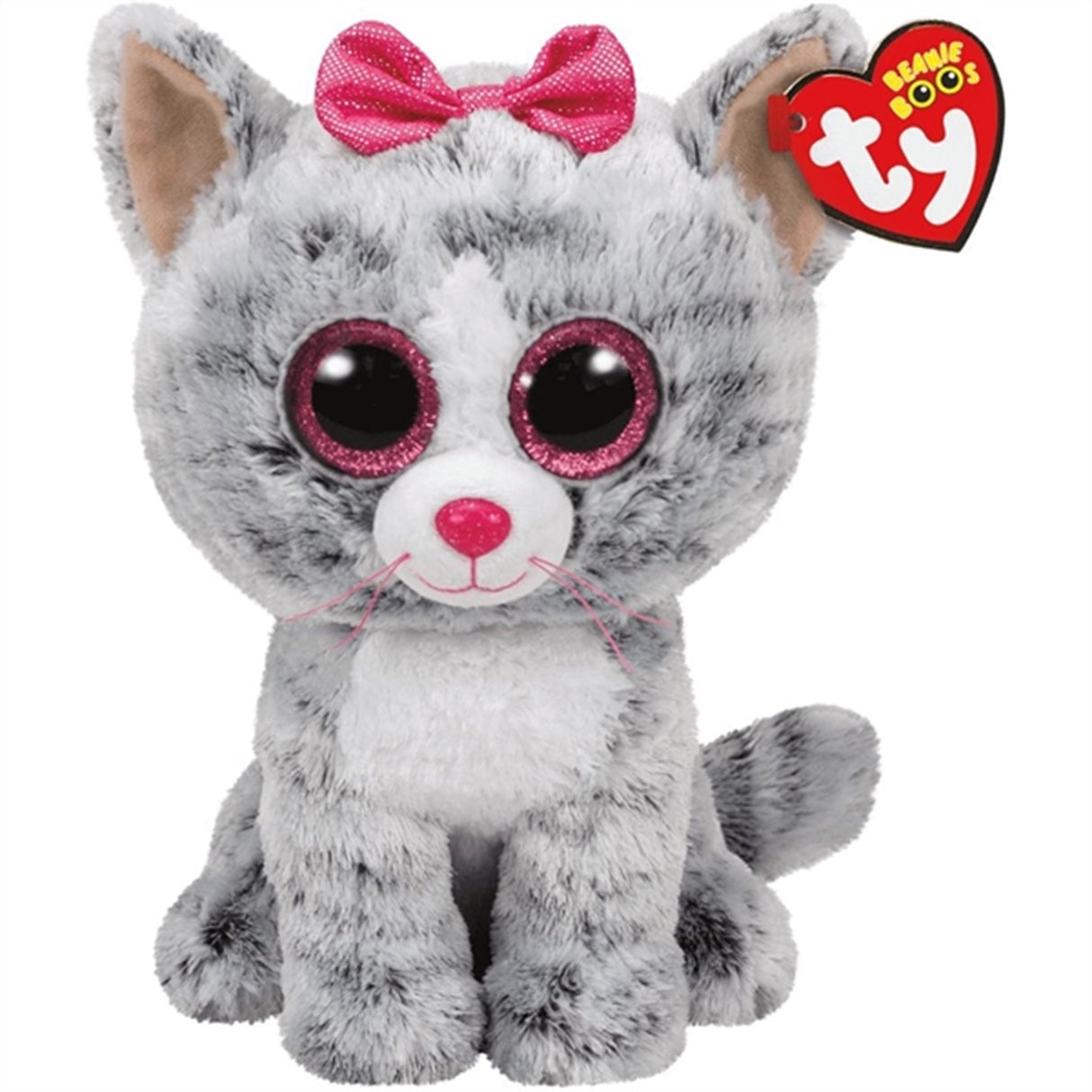 TY Beanie Boos Kiki - Grey Kat Reg