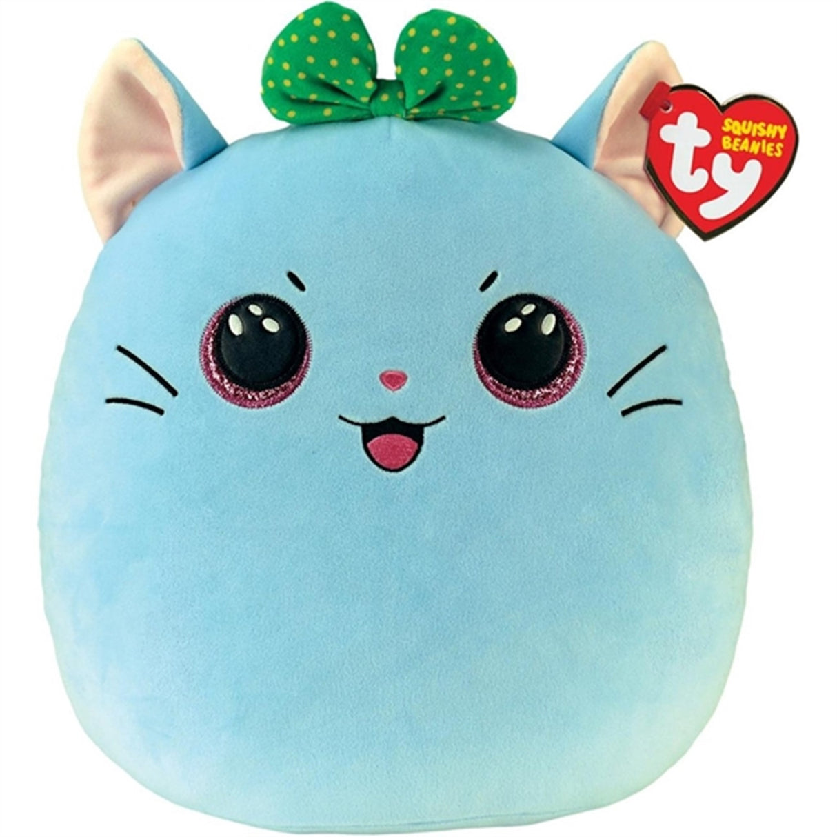 TY Squishy Beanies Kirra - Kat m. Sløjfe Squish 25cm