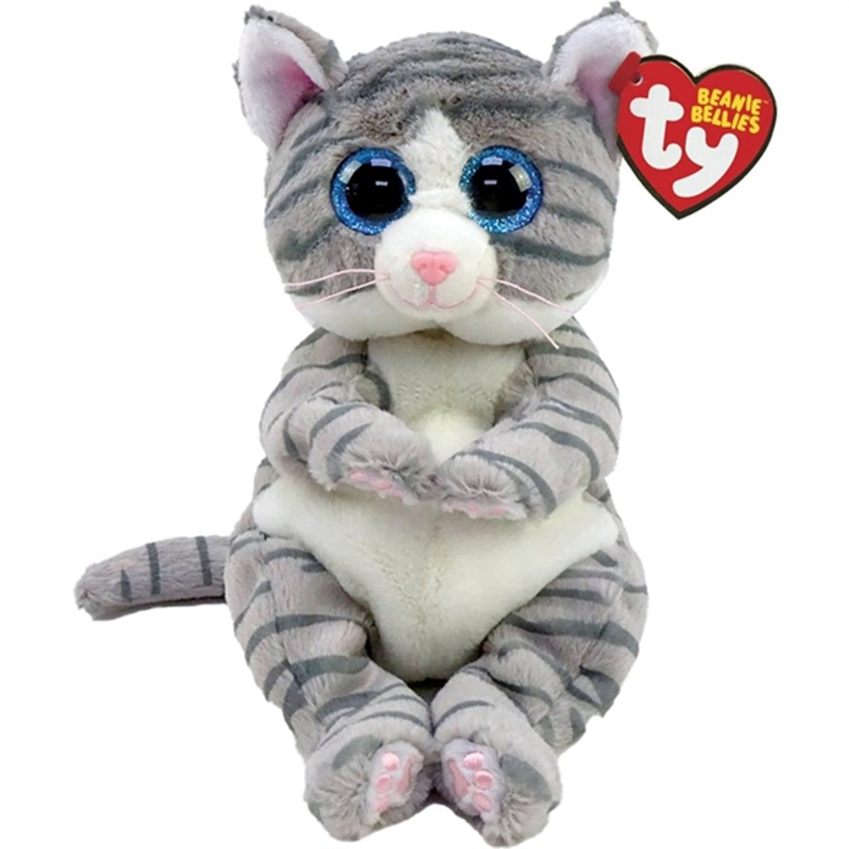 TY Beanie Bellies Mitzi - Grey Tabby Kat Reg