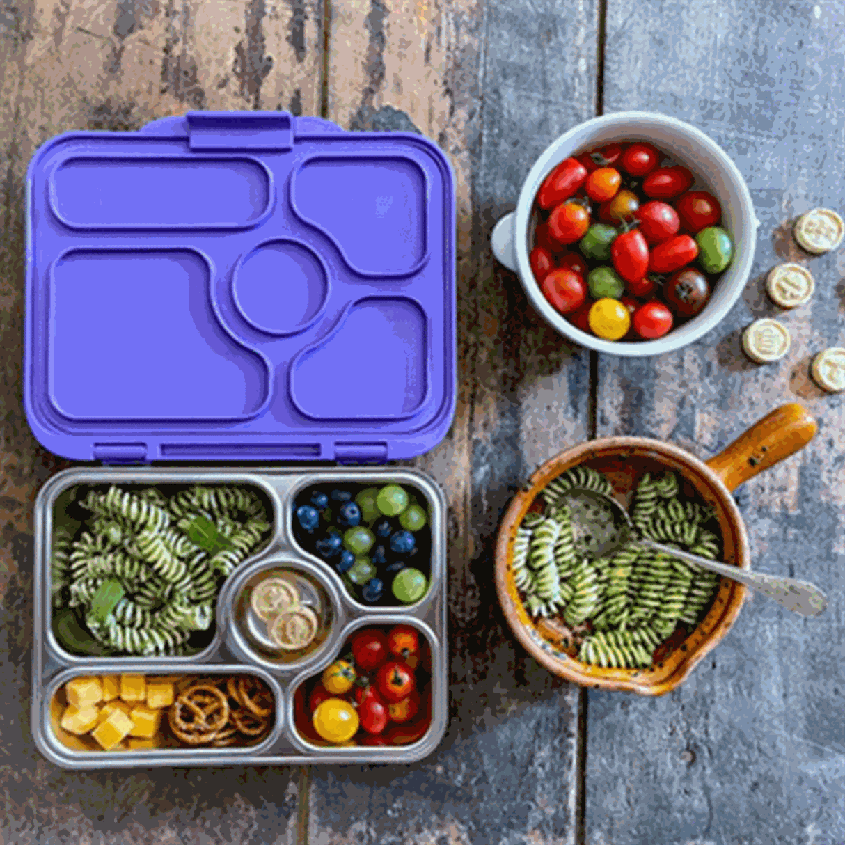 Yumbox Presto Stainless Steel Madkasse Remy Lavender 3