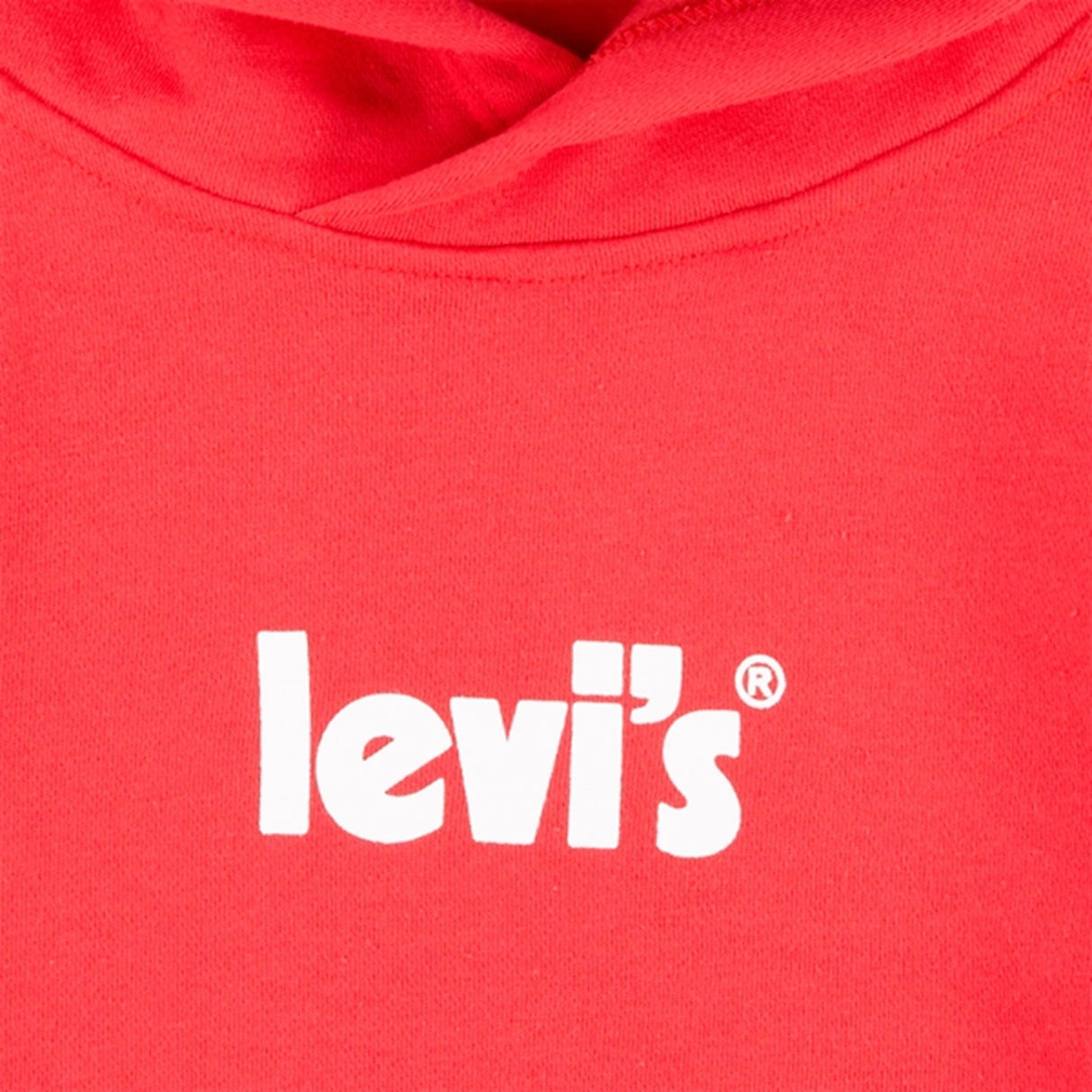 Levi's Poster Logo Pullover Hoodie Red 2