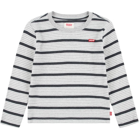 Levi's Long Sleeve Striped Thermal T-Shirt Light Grayheather