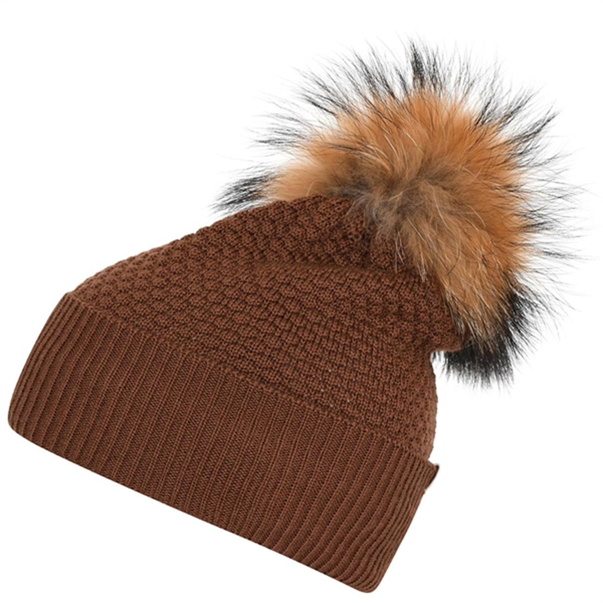 MP 97500 Chunky Oslo Uld Beanie m. Raccoon Root Beer 40