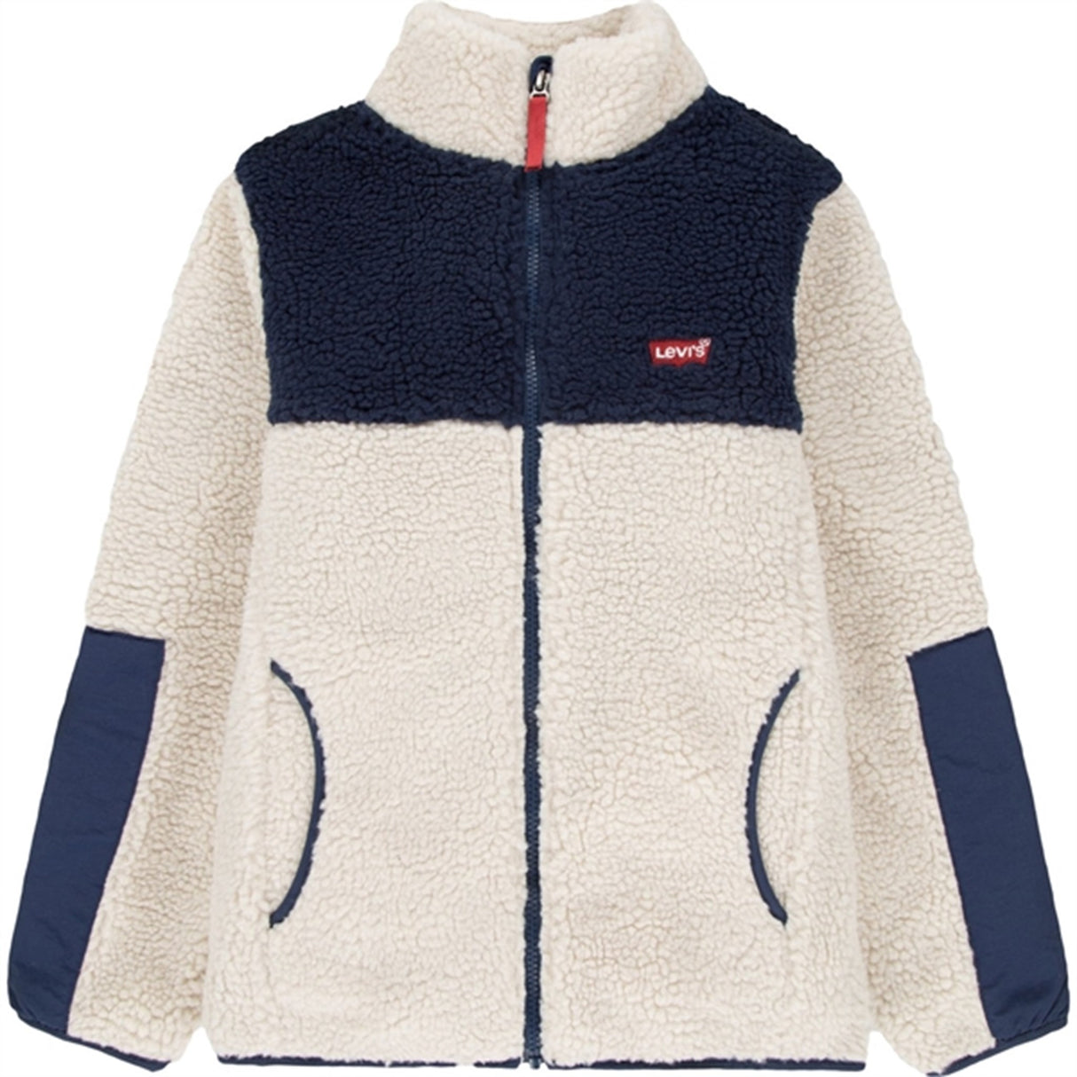 Levi's Colorblocked Sherpa Jakke Rainy Day