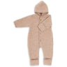Engel Hooded Heldragt m. Træknapper Sand Mélange