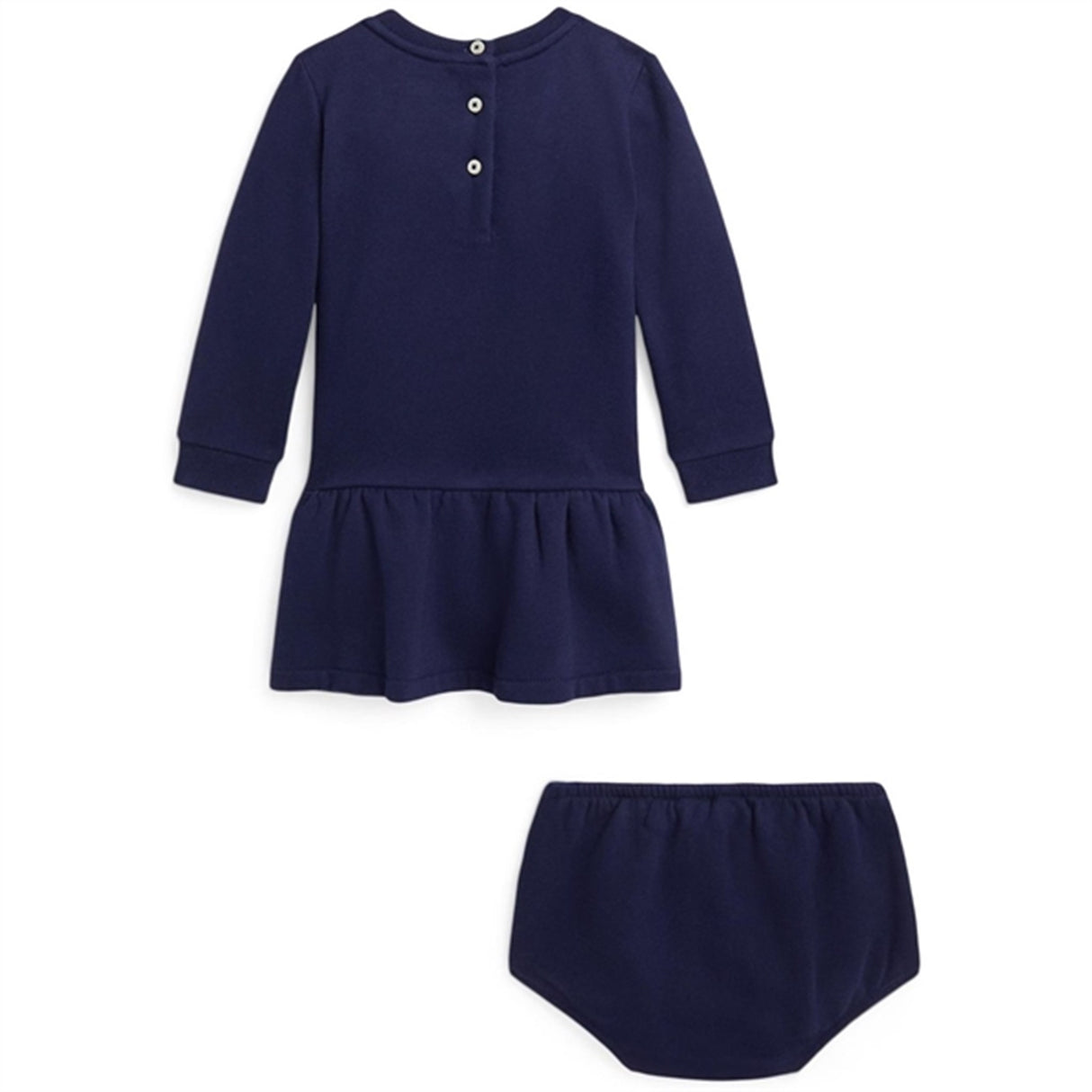 Ralph Lauren Baby Bjørn Kjole Og Bloomer Newport Navy 2