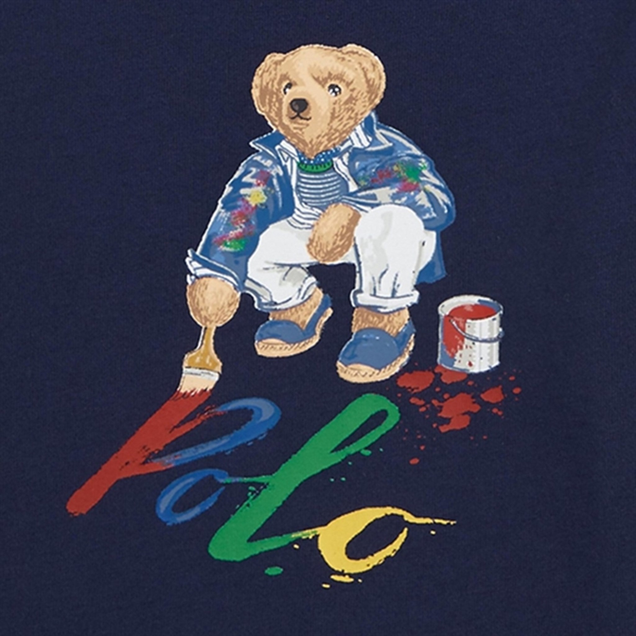 Ralph Lauren Baby Bear T-Shirt M. Knap Cr23 Navy 3