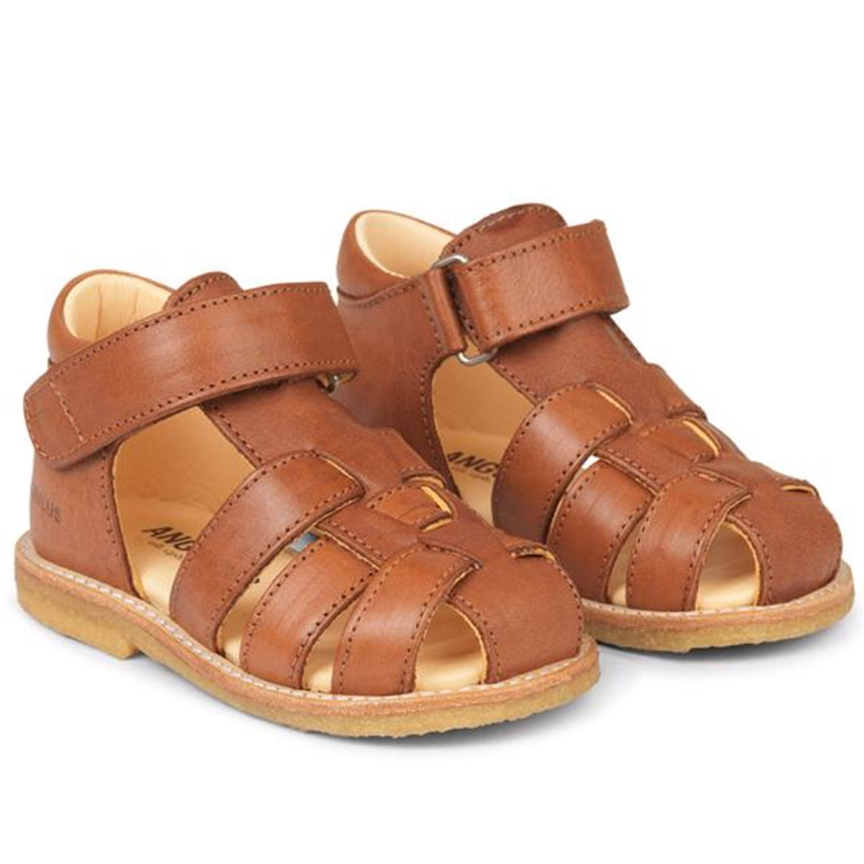 Angulus Begyndersandal M. Velcro Cognac 5019-201-1545