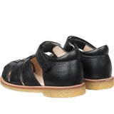 Angulus Sandal M. Velcro Flettet Sort 5026-101-2504