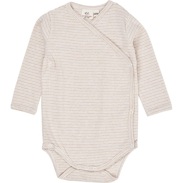 Copenhagen Colors Beige Stripe Wrap Body