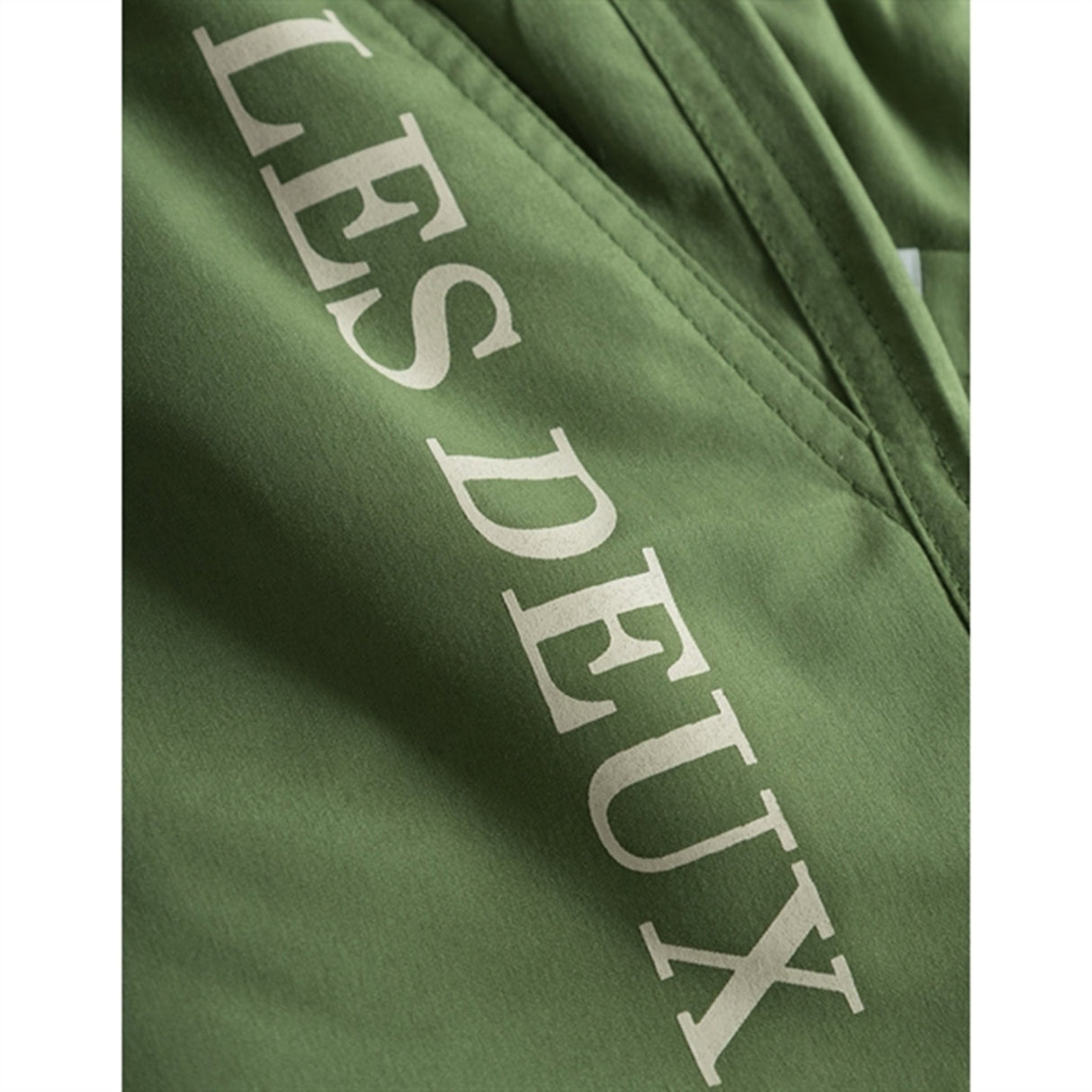 Les Deux Kids Vineyard Green/Ivory Les Deux Logo Badeshorts 3