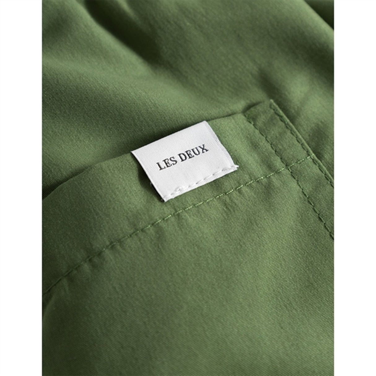 Les Deux Kids Vineyard Green/Ivory Les Deux Logo Badeshorts 4