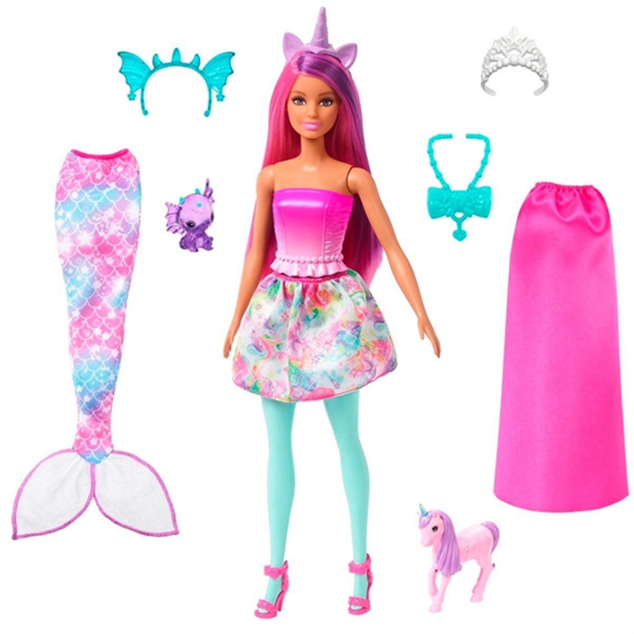 Barbie® Havfrueudklædning med Fantasidyr