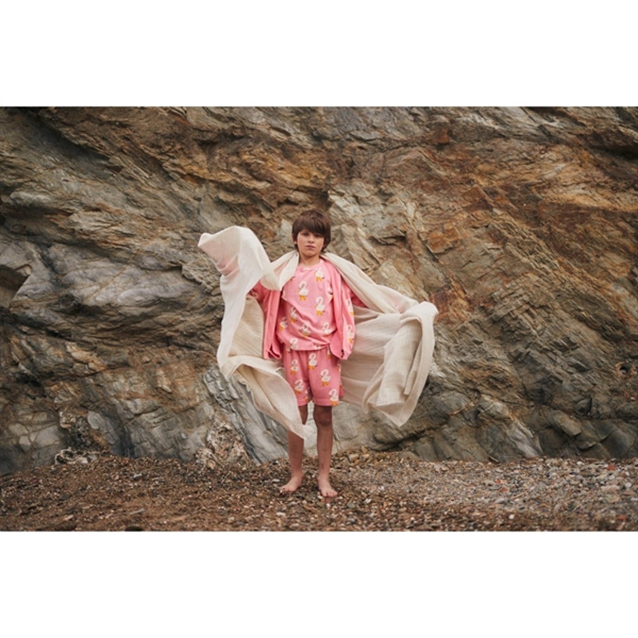 Bobo Choses Pink Pelican All Over T-Shirt 2