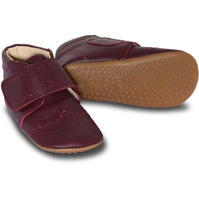 Pom Pom® Begynder™ Futter Velcro Brogue Dark Vino