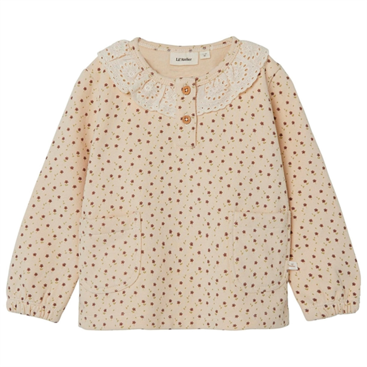 Lil'Atelier Fog AOP Salina Sweatshirt