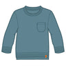 Lil'Atelier Smoke Blue SOLID Salon Sweatshirt