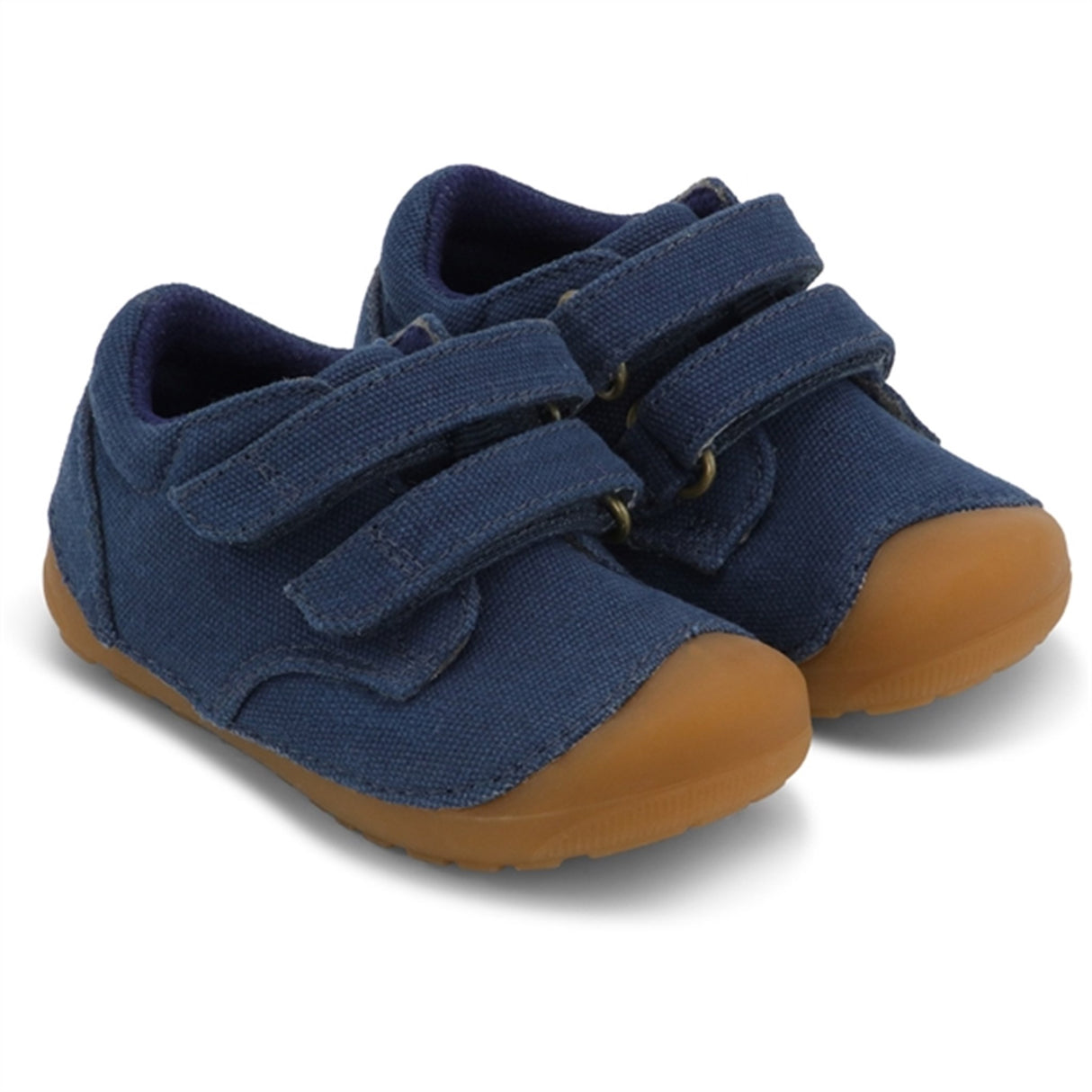 Bundgaard Begyndersko Petit Strap Canvas Navy Canvas