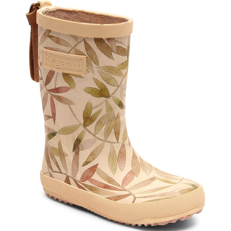 Bisgaard Gummistøvler Fashion Beige Leaves