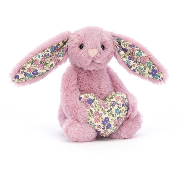 Jellycat Bashful Kanin Blossom med Hjerte 15 cm