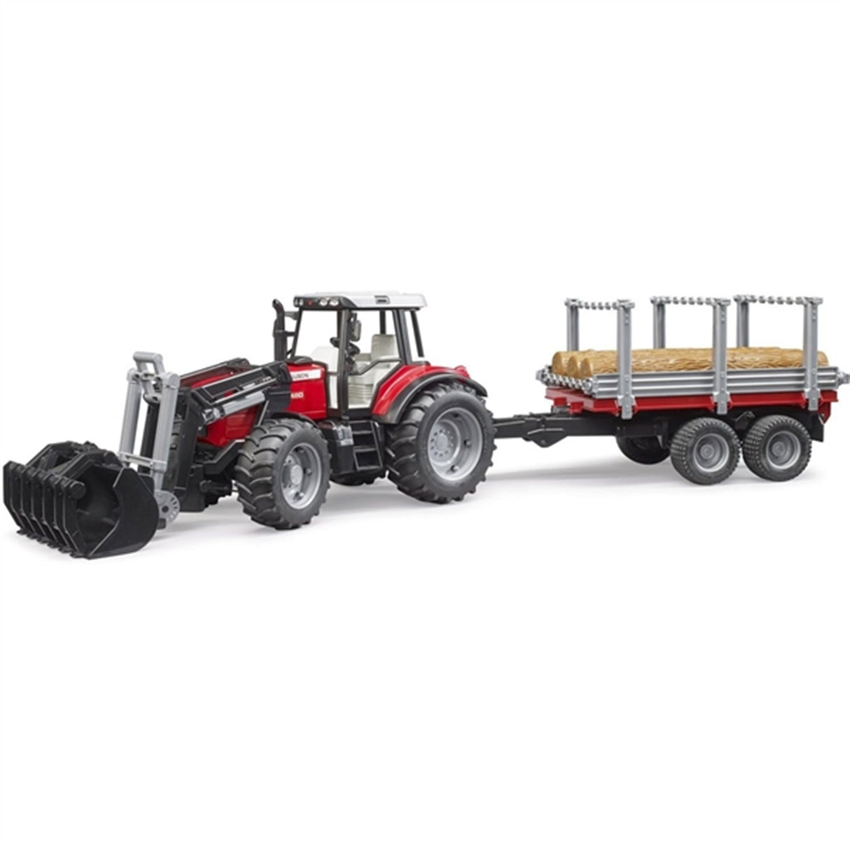 Bruder Massey Ferguson 7480 Traktor m. Tilbehør