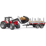 Bruder Massey Ferguson 7480 Traktor m. Tilbehør