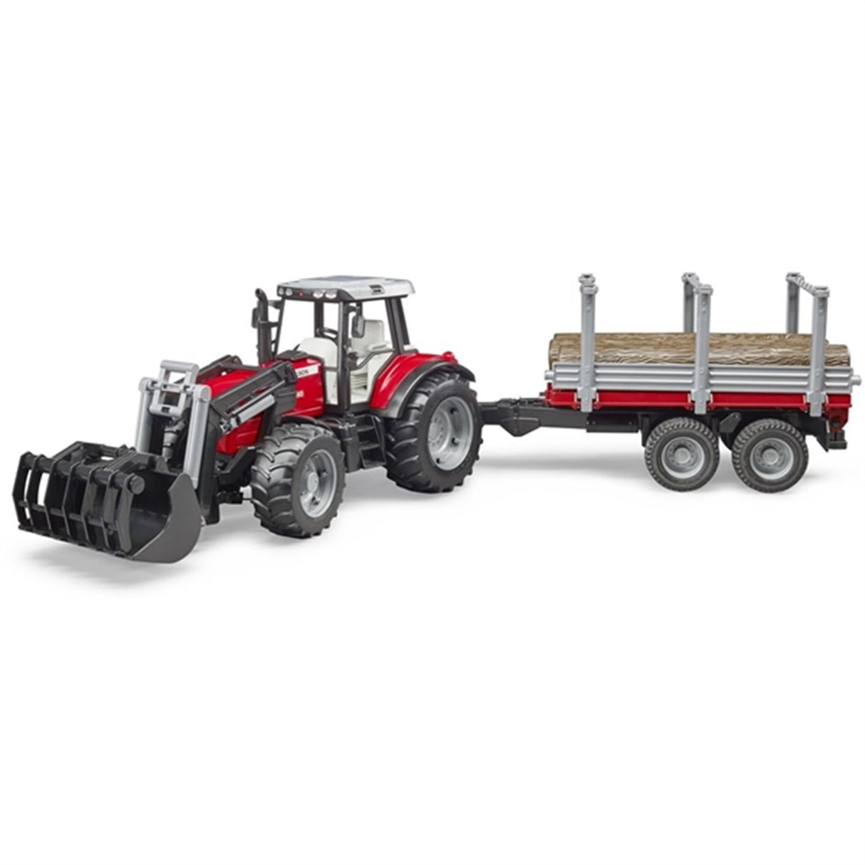 Bruder Massey Ferguson 7480 Traktor m. Tilbehør