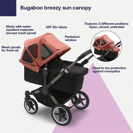 Bugaboo Donkey Breezy Sun Kaleche Sunrise Red