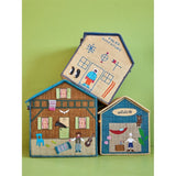 RICE Adventure Theme Raffia Kurvehus til Opbevaring 3-pak