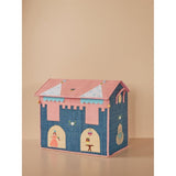 RICE Castle Theme Raffia Kurvehus til Opbevaring 3-pak