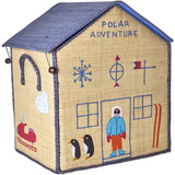RICE Adventure Theme Raffia Kurvehus til Opbevaring 3-pak
