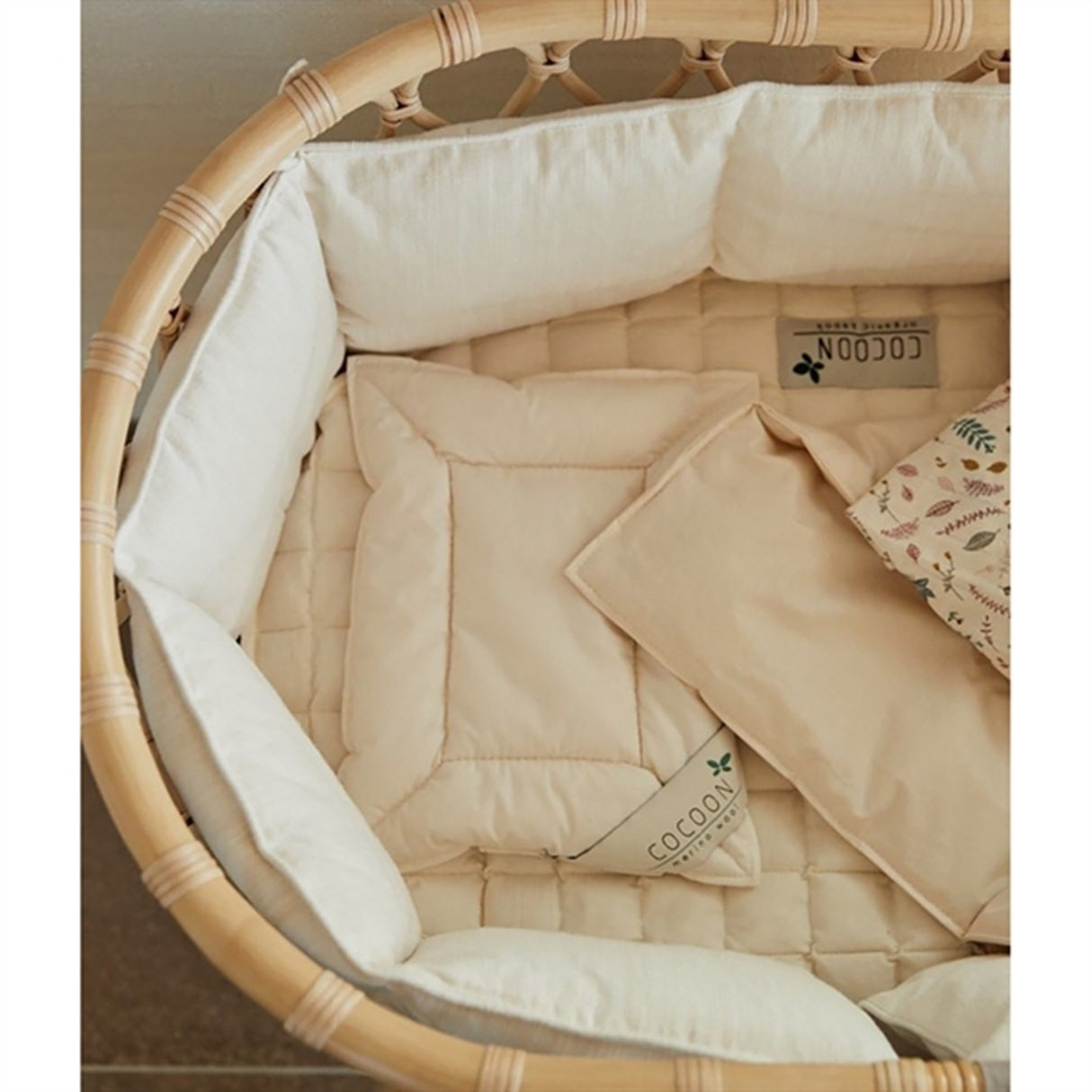 Cocoon Organic Kapok Sengerand til Juniorseng 70x140 Soft Beige 3