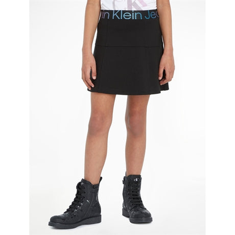 Calvin Klein Punto Tape Nederdel Ck Black 2