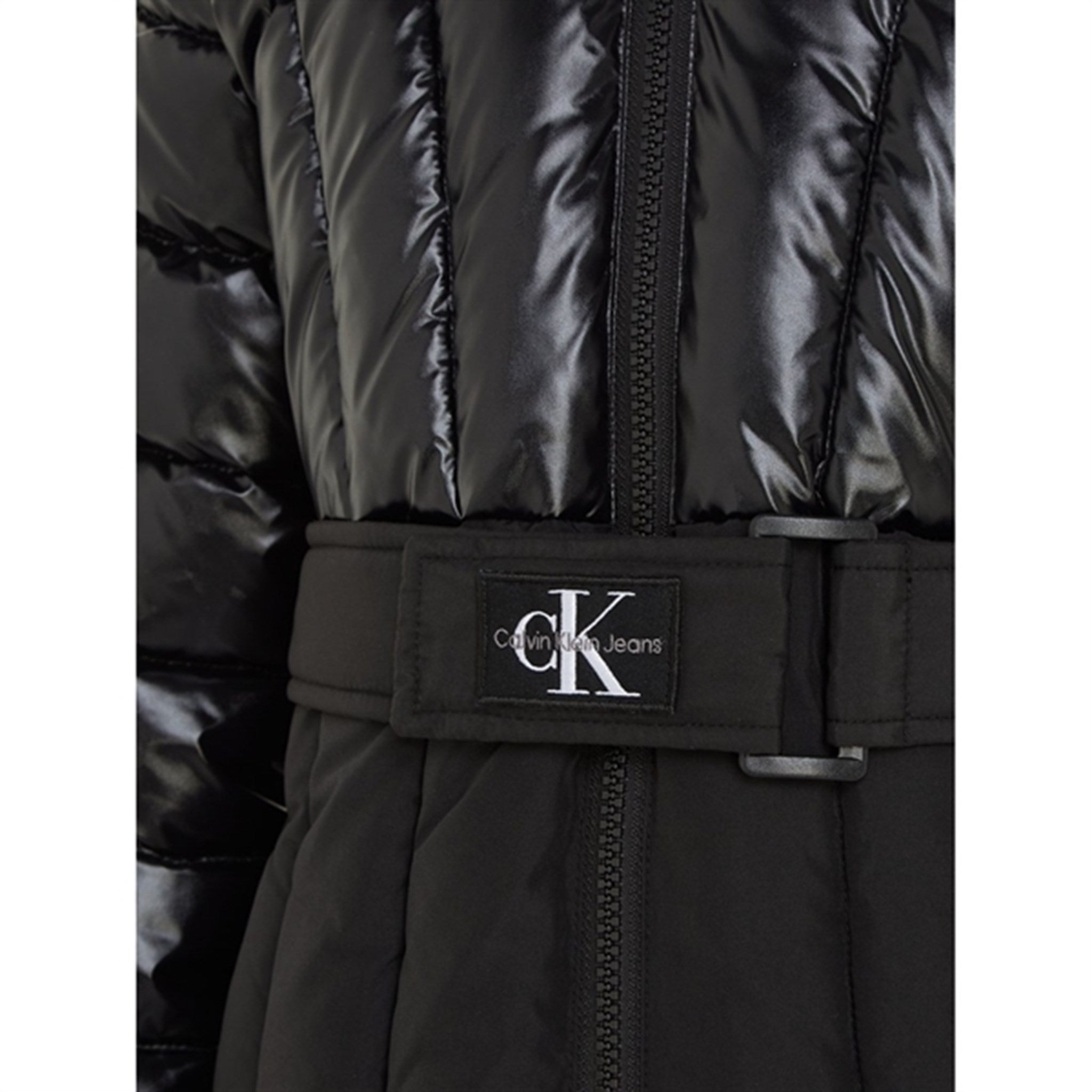 Calvin Klein Long Belted Puffer frakke Ck Black 4