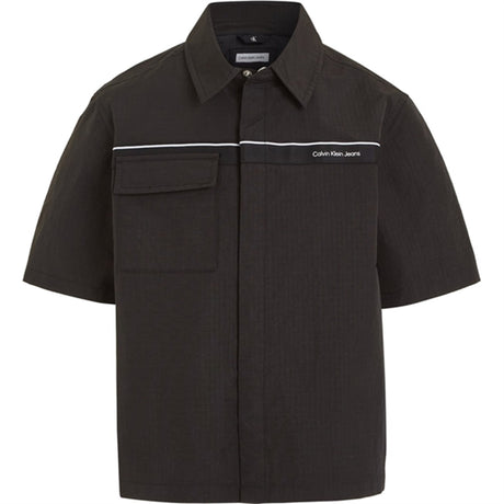 Calvin Klein Ripstop Tape Skjorte Ck Black