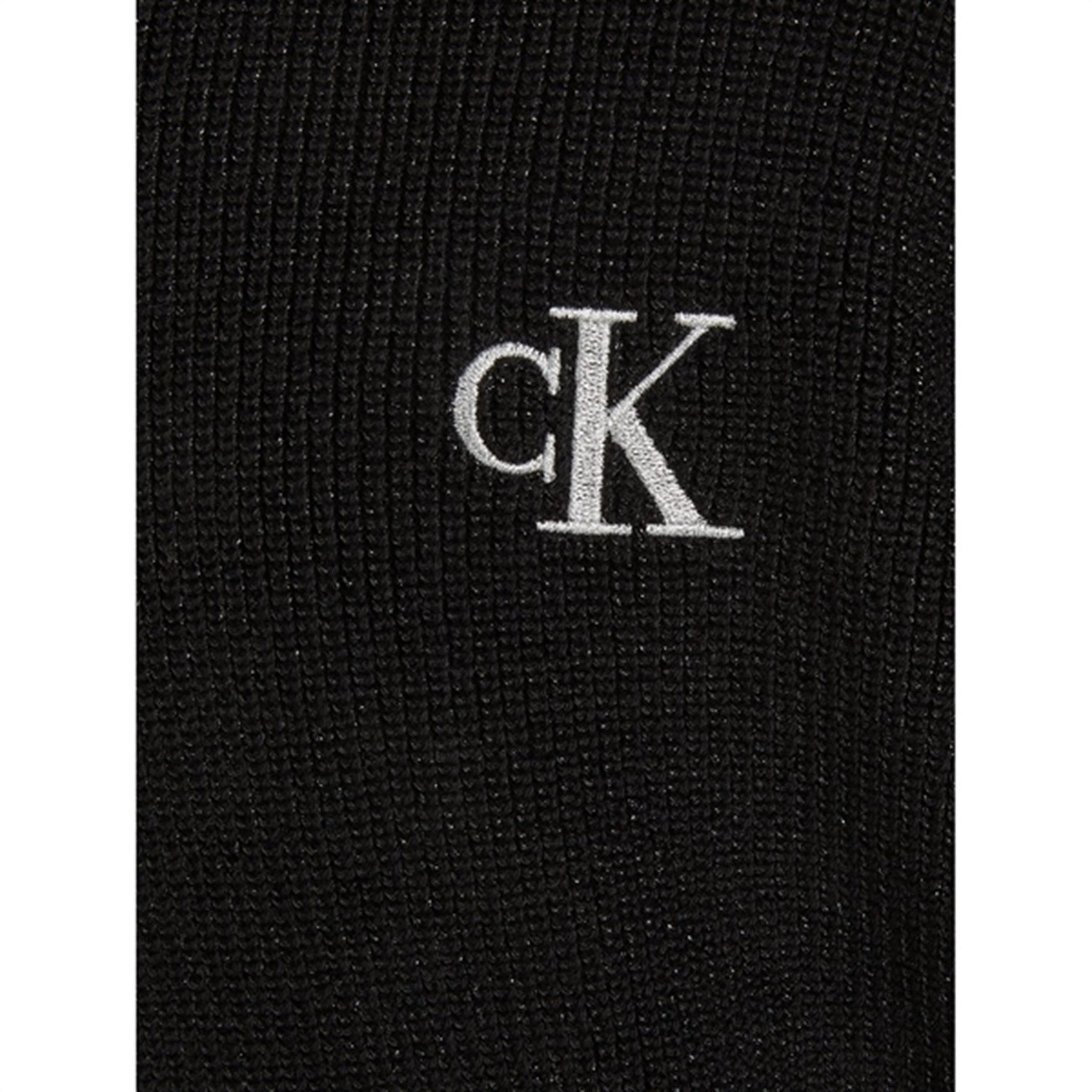 Calvin Klein Festive Lurex Striktrøje Ck Black 3
