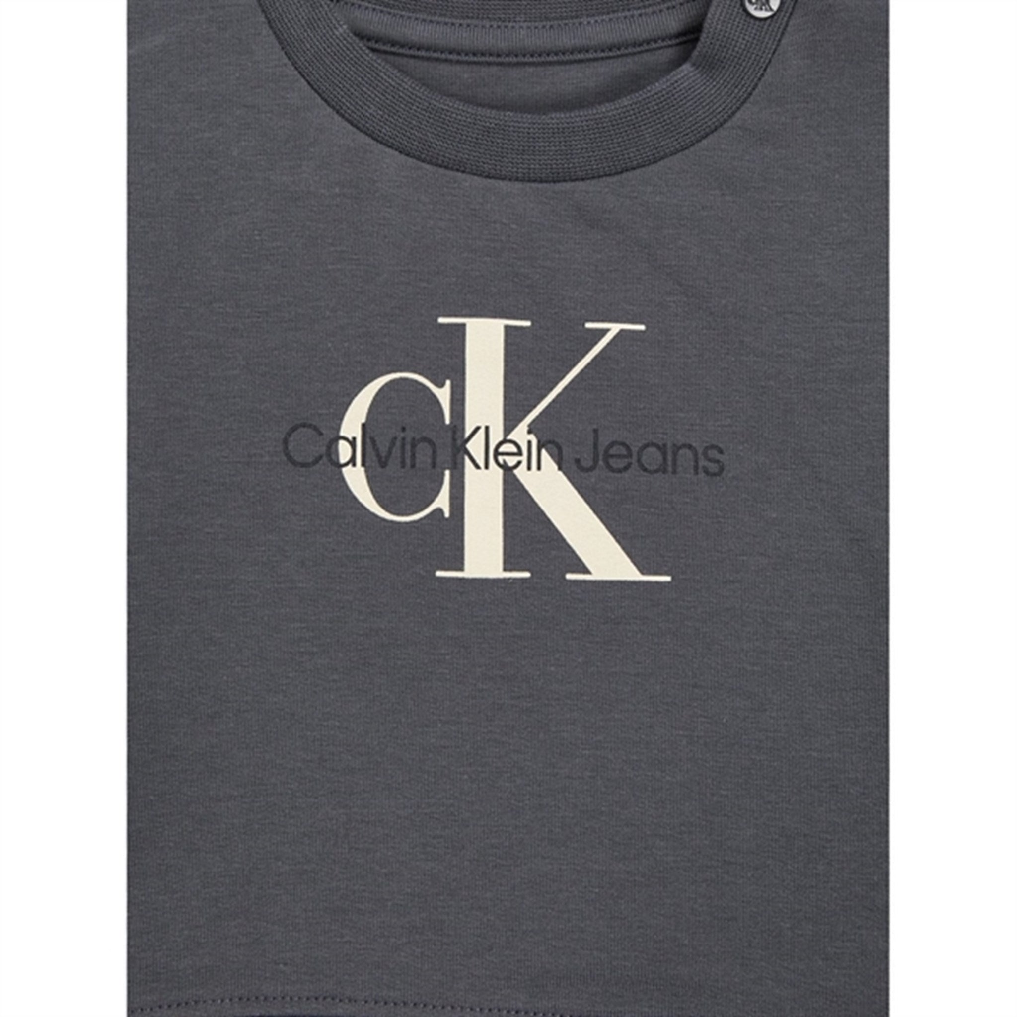 Calvin Klein Monogram Sweatshirt Sæt Dark Grey 3